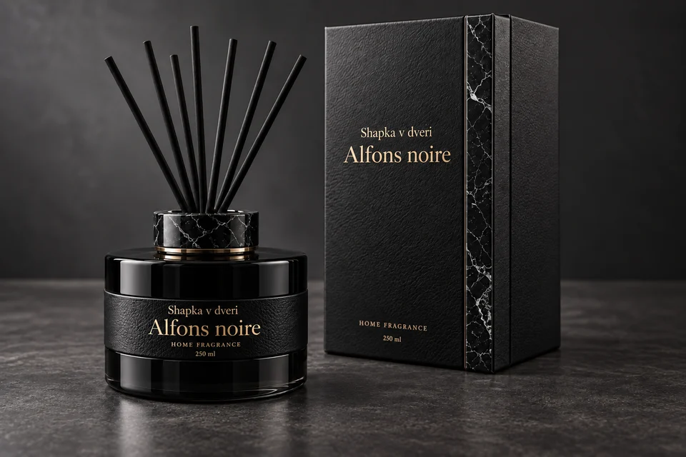 Alfons noire · Дифузор — приклад оформлення, формат ще не обрано